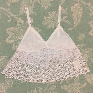 White Crochet Bralette